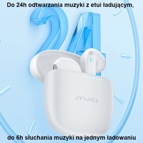 Słuchawki TWS AWEI Bluetooth 5.3 T26 Pro czarne