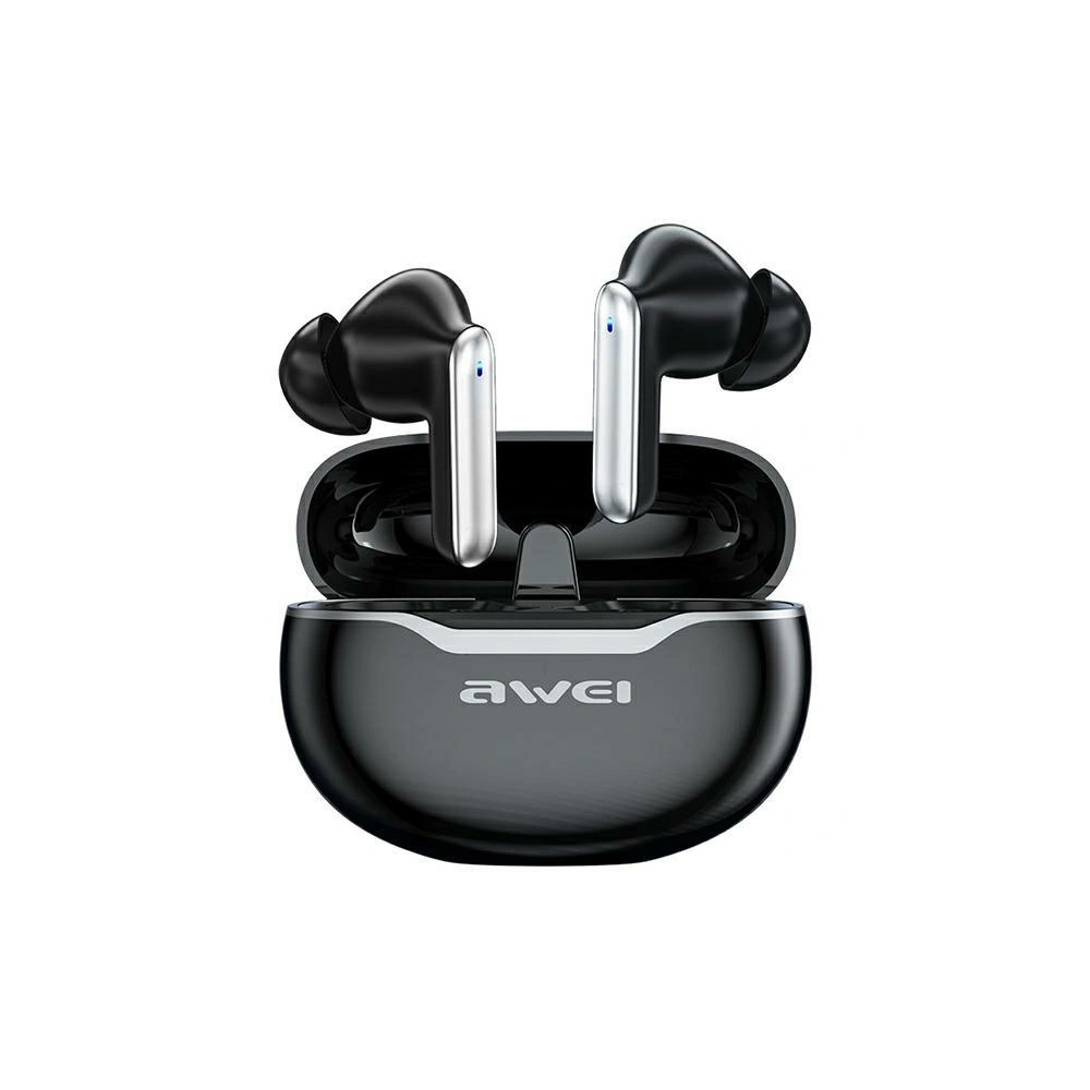 Wholesale AWEI Earphones Bluetooth 5.3 T50 TWS + stacja dokująca czarny/black - AWEI123 - {ean13} - Hurt
