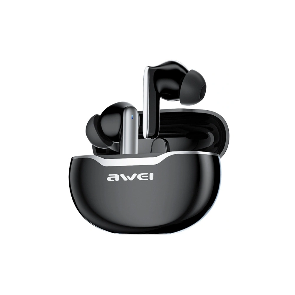 Wholesale AWEI Earphones Bluetooth 5.3 T50 TWS + stacja dokująca czarny/black - AWEI123 - {ean13} - Hurt