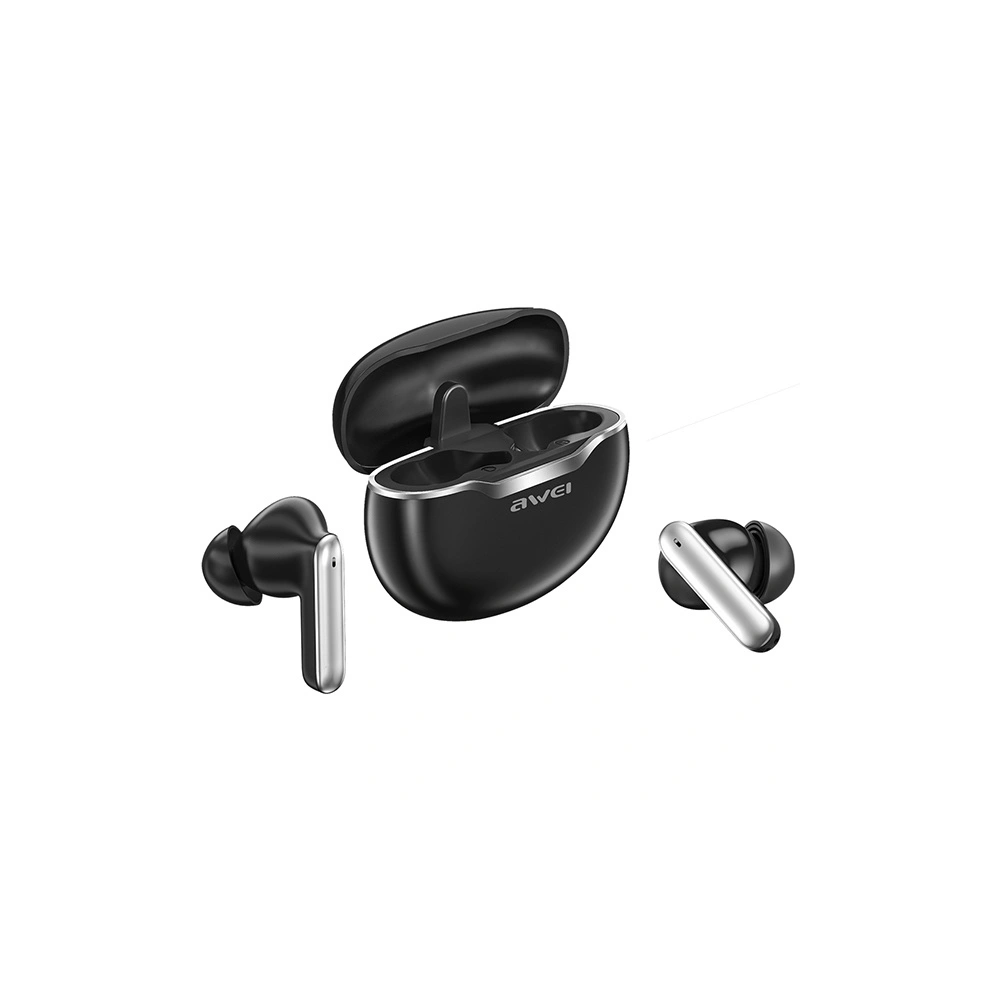 Wholesale AWEI Earphones Bluetooth 5.3 T50 TWS + stacja dokująca czarny/black - AWEI123 - {ean13} - Hurt