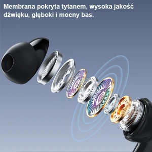 Wholesale AWEI Earphones Bluetooth 5.3 T50 TWS + stacja dokująca czarny/black - AWEI123 - {ean13} - Hurt