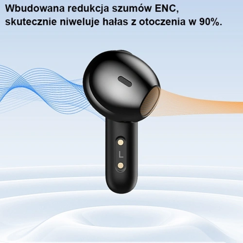 Słuchawki TWS AWEI Bluetooth 5.3 T66 czarne
