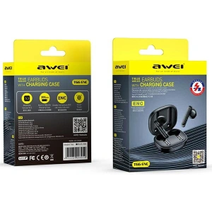 AWEI TWS Bluetooth 5.3 T66 fekete fülhallgató