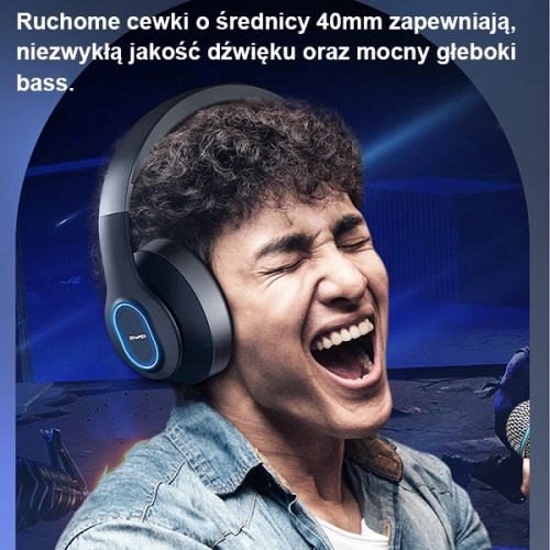 Słuchawki nauszne AWEI Bluetooth A100BL czarne