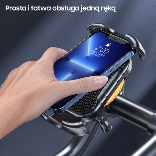 Uchwyt rowerowy AWEI X29 4,7"-6,7" do ramy czarny