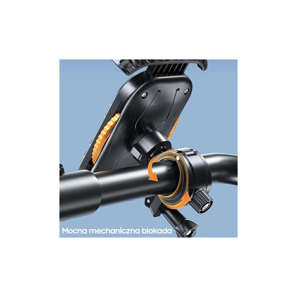 Hurtownia GSM - Fahrradhalterung AWEI X29 4,7"-6,7" für Rahmen schwarz - AWEI130 - {ean13} - Hurt