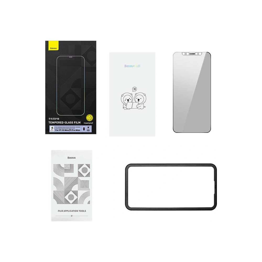 Hurtownia GSM - Sticlă securizată Baseus Privacy Glass SGQP050902 0.3mm Apple iPhone 11 Pro Max/XS Max - BSU3970 - {ean13} - Hurt