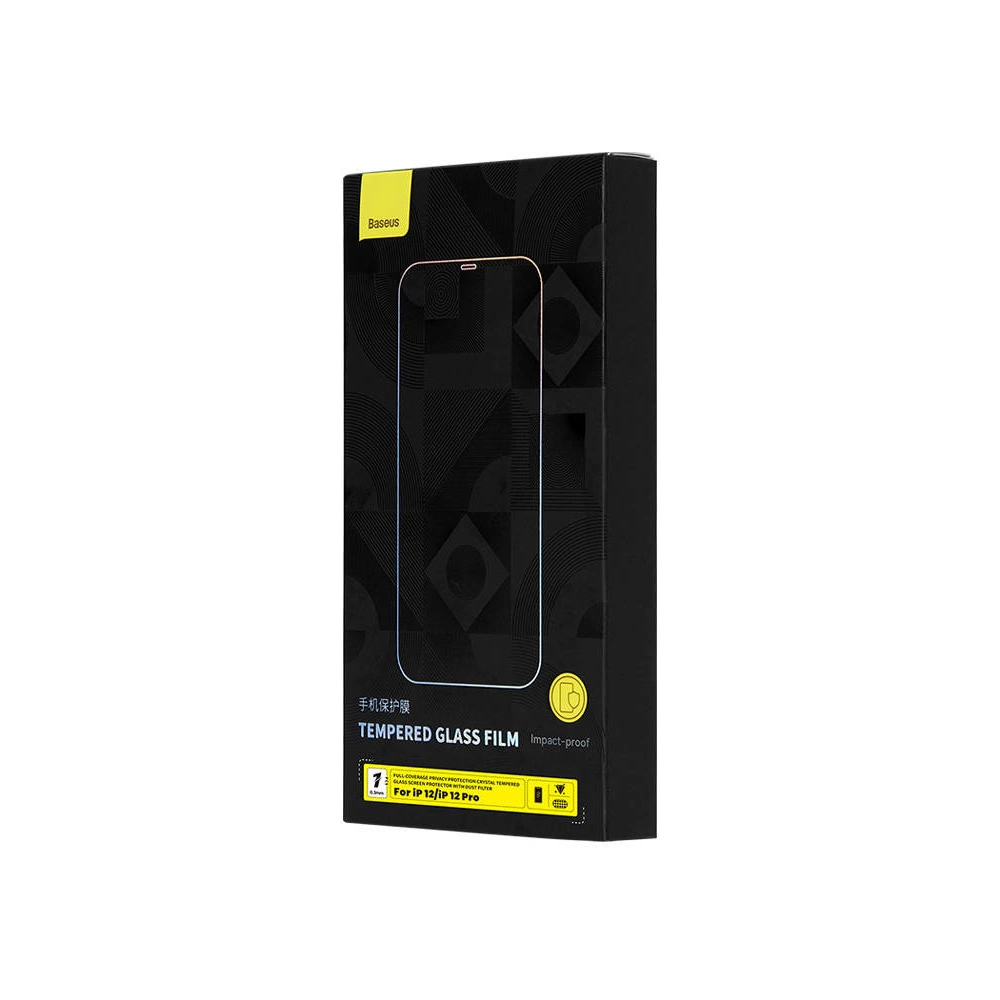 Hurtownia GSM - Edzett üveg Baseus Privacy Glass SGQP051102 0.3mm Apple iPhone 12/12 Pro - BSU3972 - {ean13} - Hurt