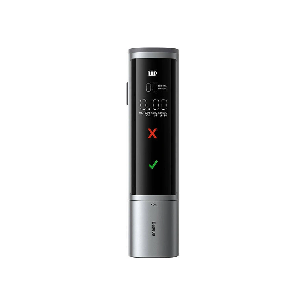 Hurtownia GSM - Elektronischer Atemalkoholtester Baseus SafeJourney Pro (grau) - BSU3976 - {ean13} - Hurt