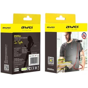 Wholesale AWEI Magnetic Sport Headphones Bluetooth B926BL black - AWEI128 - {ean13} - Hurt
