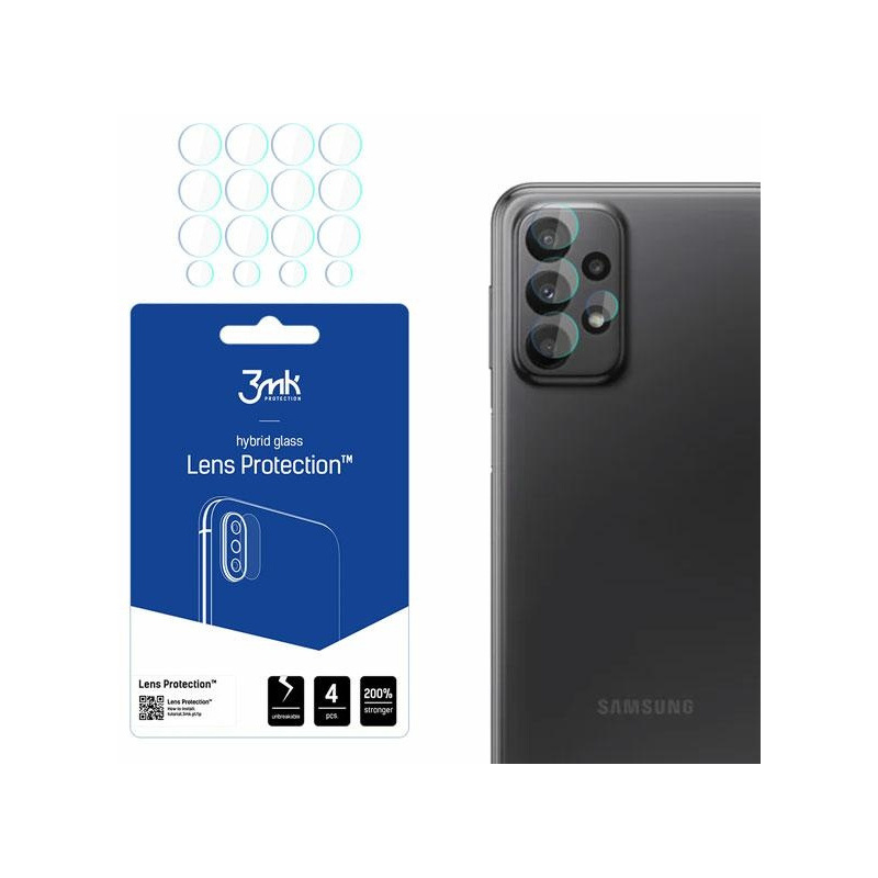 Hurtownia 3MK - 5903108465625 - OT-445 - [OUTLET] Szkło hybrydowe na obiektyw aparatu 3MK Lens Protection Samsung Galaxy A23 LTE [4 PACK] - B2B homescreen