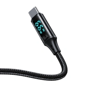 Mcdodo CA-1080 USB-A/USB-C with display Cable, 66W, 6A, 1.2m (black)