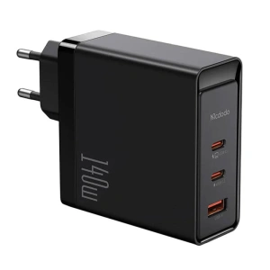 Hurtownia GSM - Nabíječka do sítě GaN Mcdodo CH-2911 2x USB-C, USB-A 140W (černá) - MDD89 - {ean13} - Hurt
