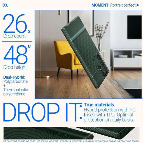 Etui Caseology Parallax Samsung Galaxy S23 Ultra Midnight Green