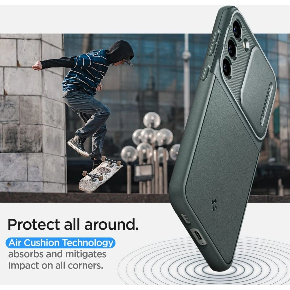 Hurtownia GSM - Etui Spigen Optik Armor Samsung Galaxy S23 Abyss Green - SPN2782 - {ean13} - Hurt