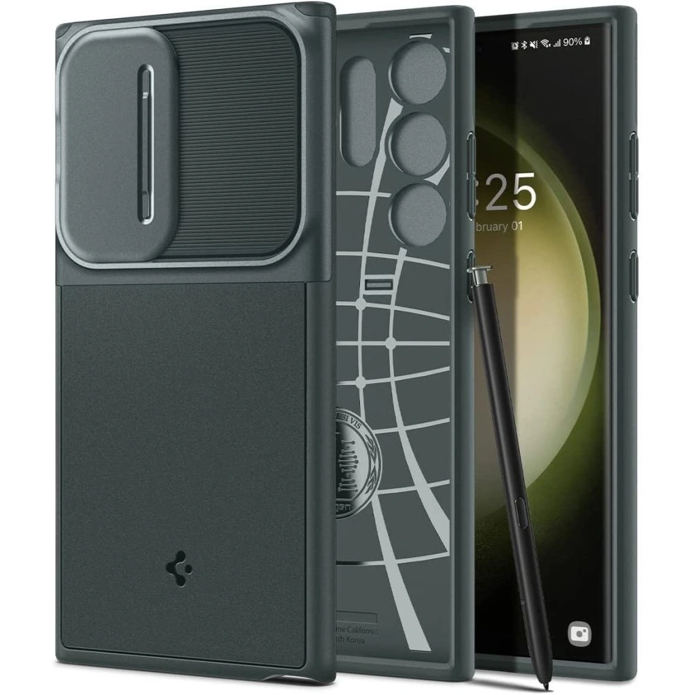 Wholesale Spigen Optik Armor Samsung Galaxy S23 Ultra Abyss Green - SPN2785 - {ean13} - Hurt