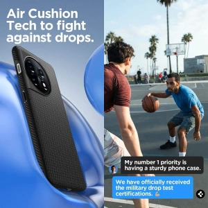 Wholesale Spigen Liquid Air OnePlus 11 5G Matte Black - SPN2786 - {ean13} - Hurt