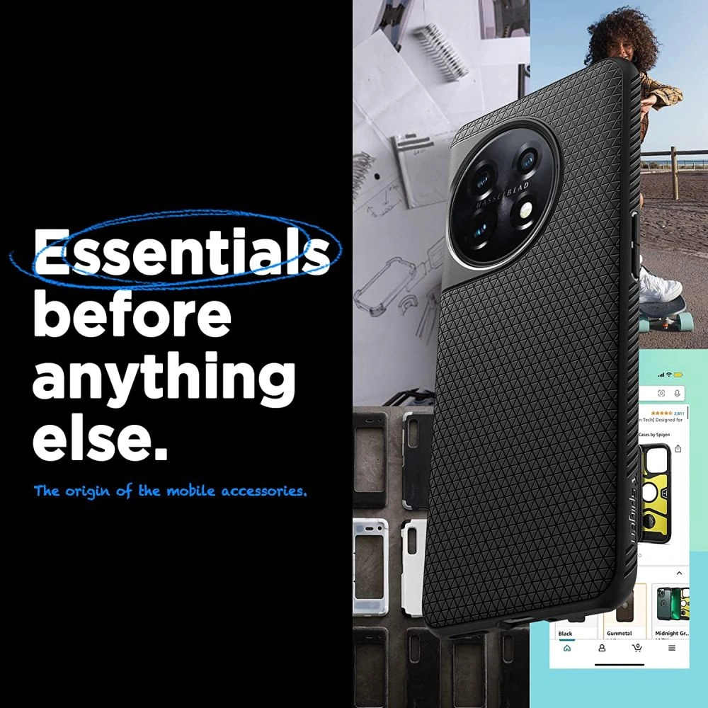 Hurtownia GSM - Etui Spigen Liquid Air OnePlus 11 5G Matte Schwarz - SPN2786 - {ean13} - Hurt