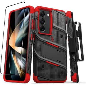 Hurtownia GSM - Etui ZIZO BOLT Series Samsung Galaxy S23 + sklo (černá/červená) - ZIZ118 - {ean13} - Hurt