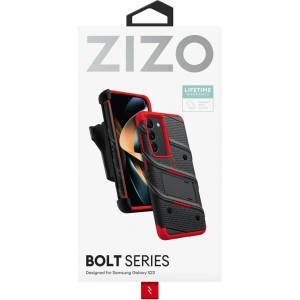 Hurtownia GSM - Etui ZIZO BOLT Series Samsung Galaxy S23 + sticlă (negru/roșu) - ZIZ118 - {ean13} - Hurt