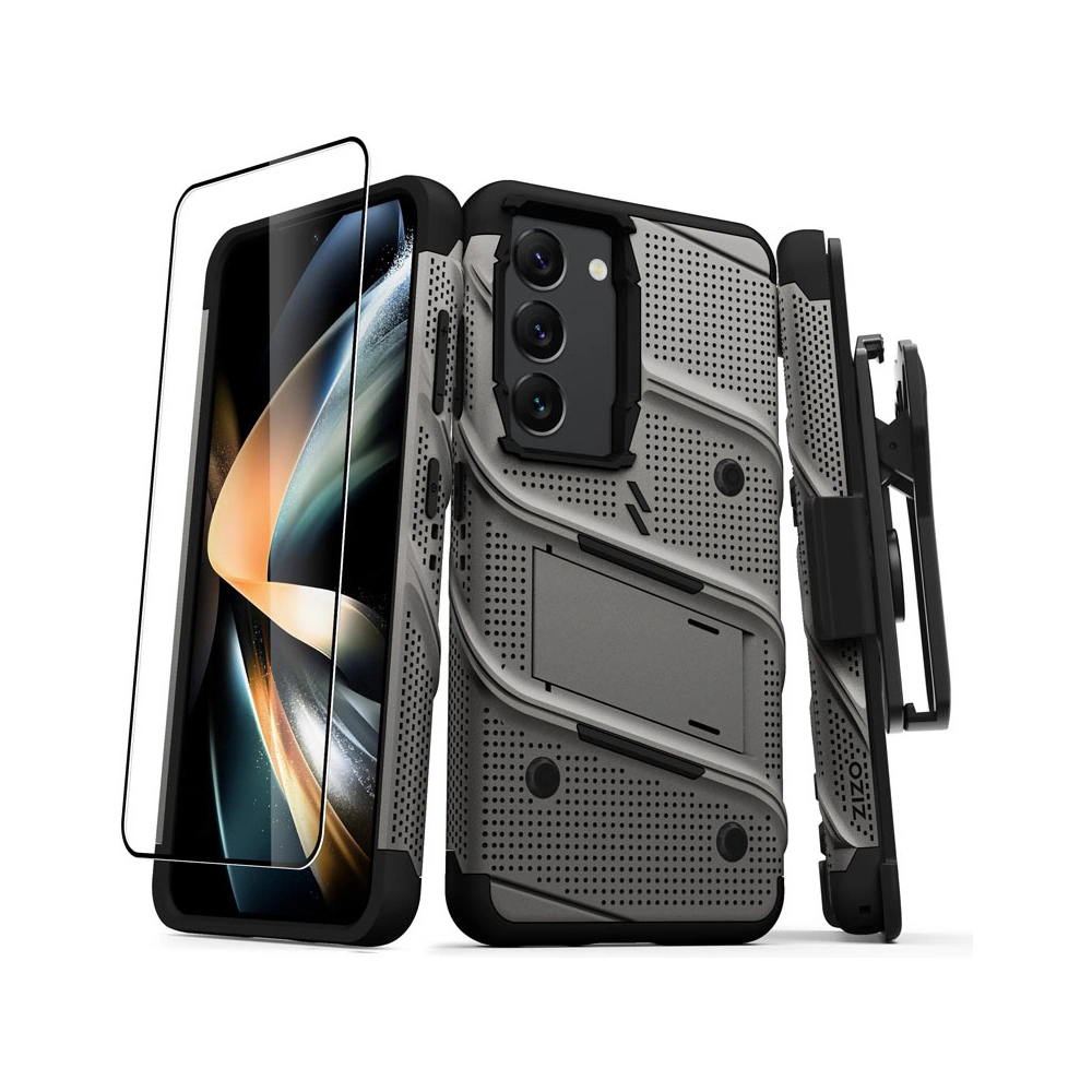 Hurtownia GSM - Etui ZIZO BOLT Series Samsung Galaxy S23 + üveg (szürke) - ZIZ119 - {ean13} - Hurt