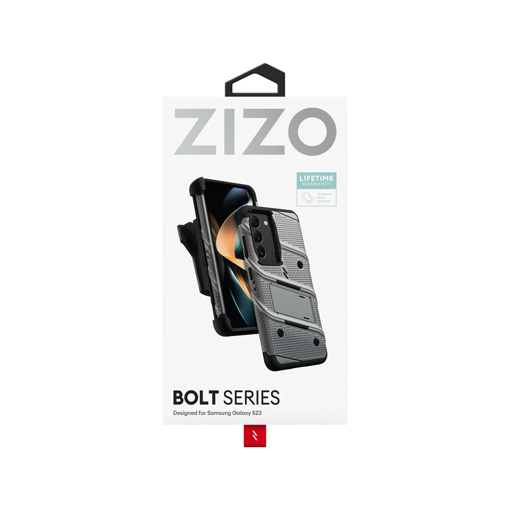 Hurtownia GSM - Etui ZIZO BOLT Series Samsung Galaxy S23 + üveg (szürke) - ZIZ119 - {ean13} - Hurt