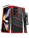 Etui ZIZO BOLT Series Samsung Galaxy S23 Ultra + sklo (černá/červená)