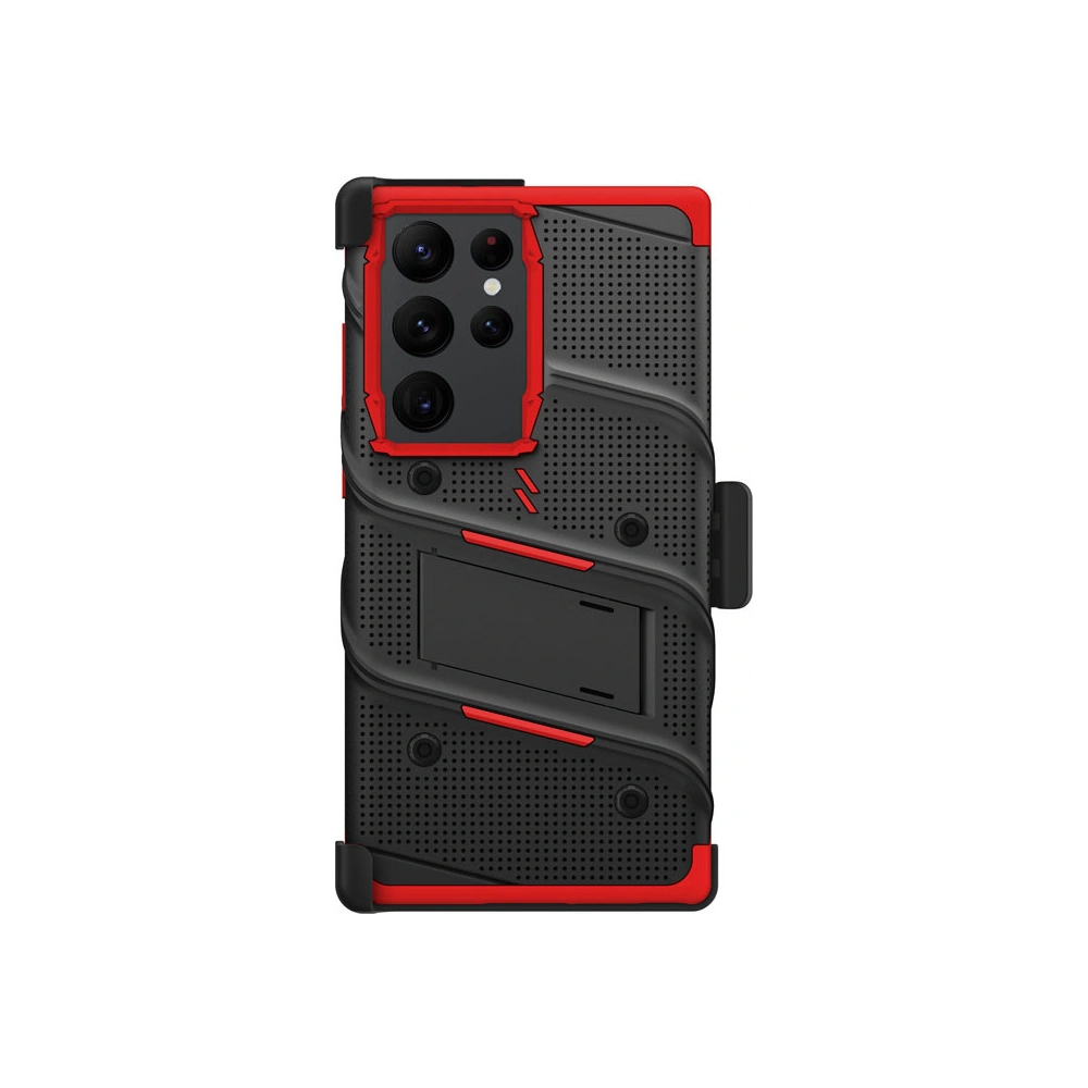 Hurtownia GSM - Etui ZIZO BOLT Series Samsung Galaxy S23 Ultra + üveg (fekete/piros) - ZIZ120 - {ean13} - Hurt