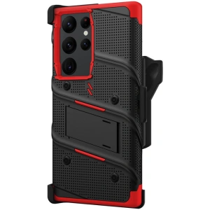 Wholesale ZIZO BOLT Series Samsung Galaxy S23 Ultra with tempered glass (black/red) - ZIZ120 - {ean13} - Hurt