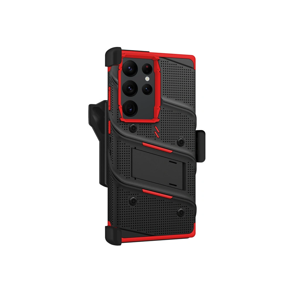 Hurtownia GSM - Etui ZIZO BOLT Series Samsung Galaxy S23 Ultra + üveg (fekete/piros) - ZIZ120 - {ean13} - Hurt
