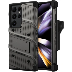 Hurtownia GSM - Etui ZIZO BOLT Series Samsung Galaxy S23 Ultra + sklo (šedé) - ZIZ121 - {ean13} - Hurt