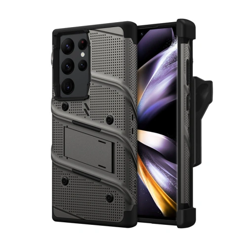 Etui ZIZO BOLT Series Samsung Galaxy S23 Ultra + szkło (szary)