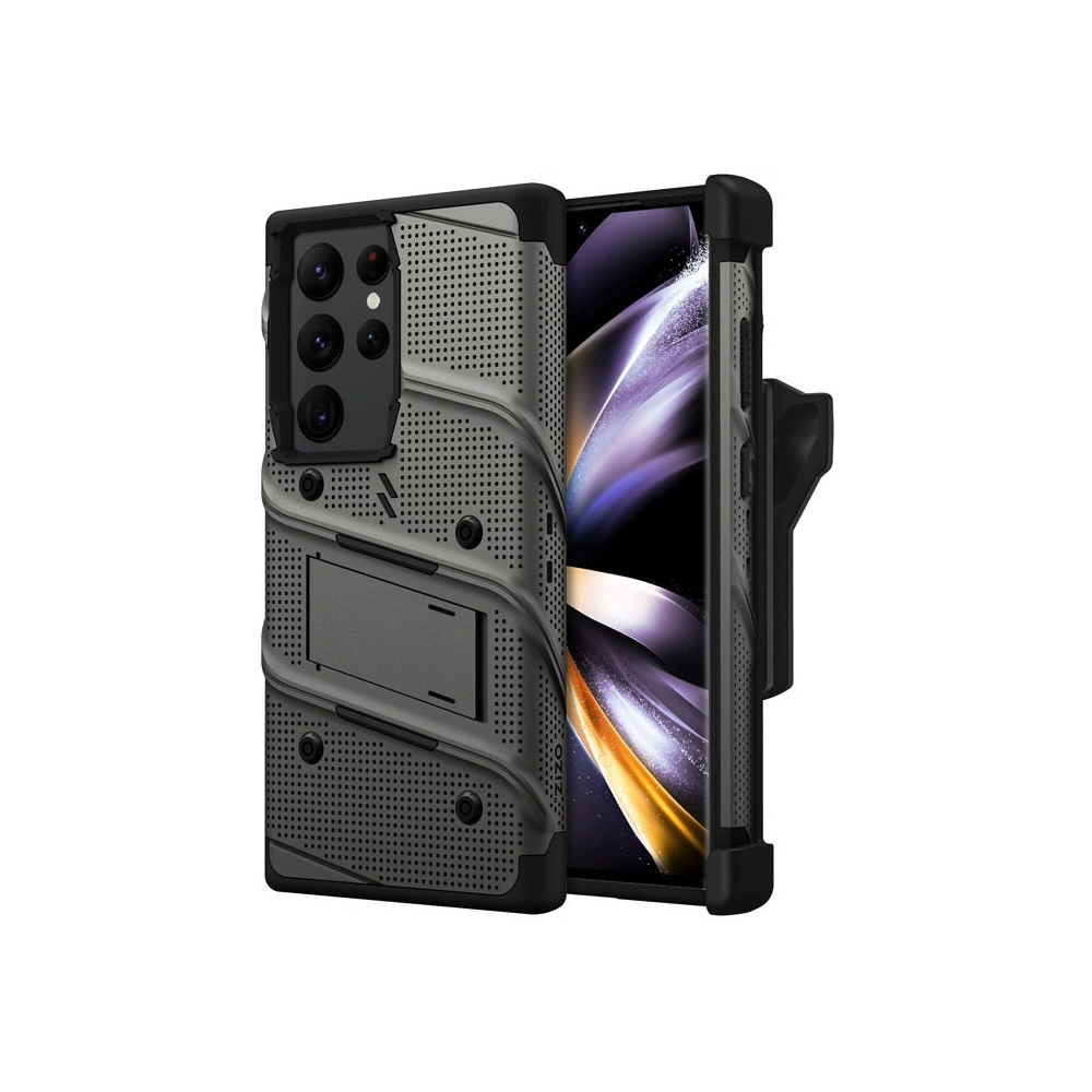 Hurtownia GSM - Etui ZIZO BOLT Series Samsung Galaxy S23 Ultra + sklo (šedé) - ZIZ121 - {ean13} - Hurt