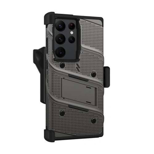 Etui ZIZO BOLT Series Samsung Galaxy S23 Ultra + szkło (szary)