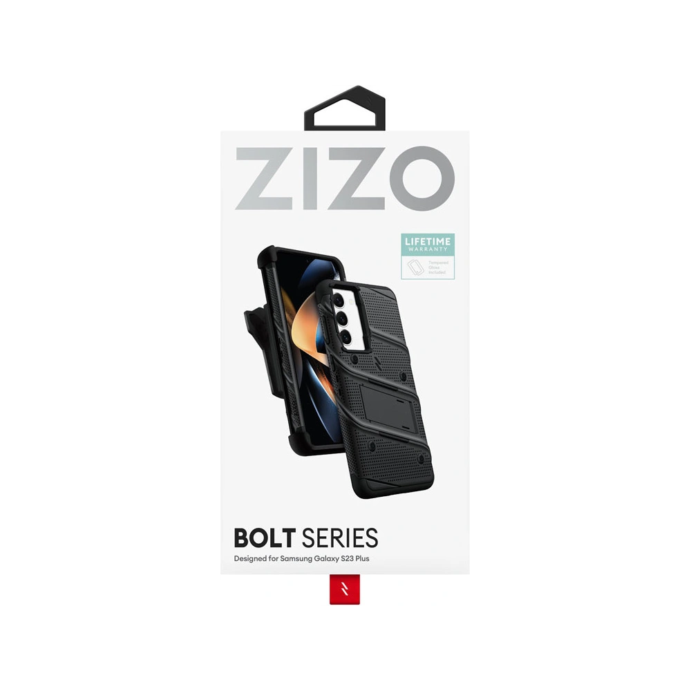 Hurtownia GSM - Etui ZIZO BOLT Series Samsung Galaxy S23+ Plus + sklo (černé) - ZIZ122 - {ean13} - Hurt