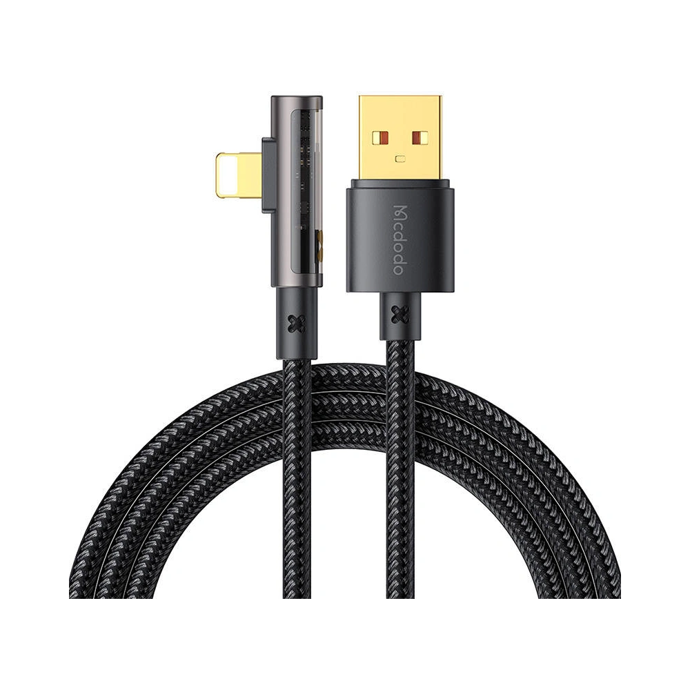Hurtownia GSM - Kabel kątový Mcdodo Prism CA-3511 USB-A/Lightning, 1.8m (černý) - MDD91 - {ean13} - Hurt