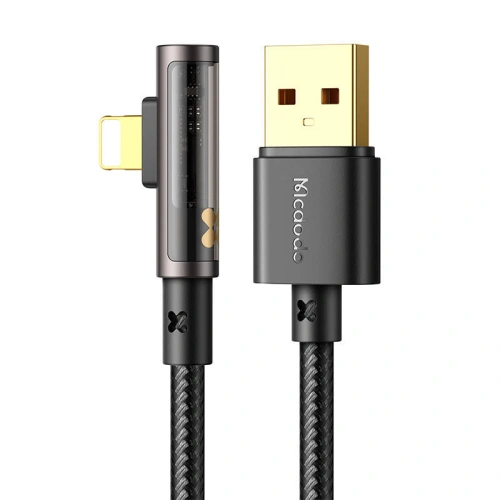 Kabel kątowy Mcdodo Prism CA-3511 USB-A/Lightning, 1.8m (czarny)