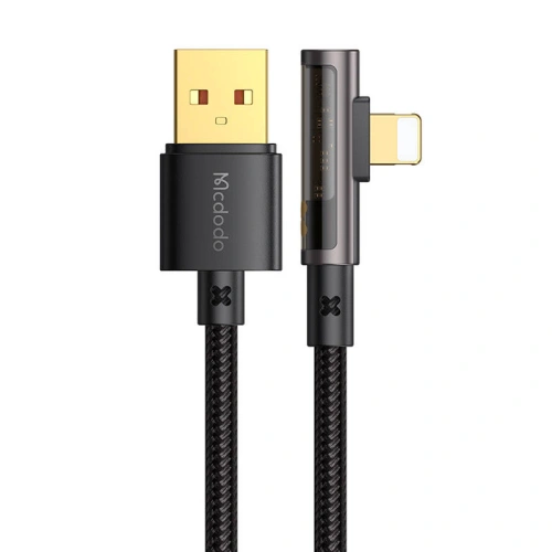 Kabel kątowy Mcdodo Prism CA-3511 USB-A/Lightning, 1.8m (czarny)