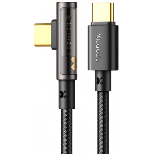 Mcdodo Distributor - 6921002634014 - MDD95 - Mcdodo Prism CA-3401 USB-C/USB-C Angle Cable 100W, 1.8m (black) - B2B homescreen