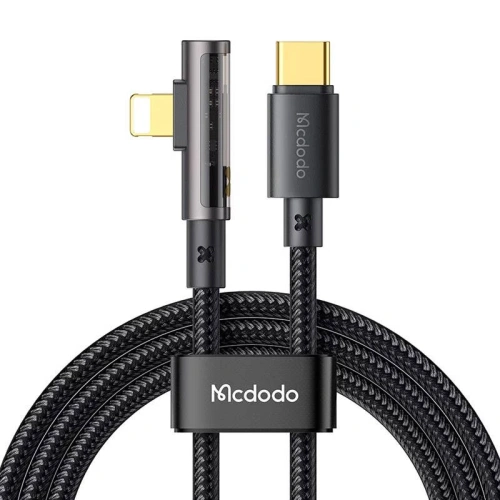 Kabel kątowy Mcdodo Prism CA-3391 USB-C/Lightning 1.8m (czarny)