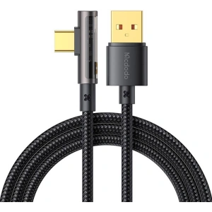 Hurtownia GSM - Kabel kątový Mcdodo Prism CA-3381 USB-A/USB-C 6A, 1.8m (černý) - MDD98 - {ean13} - Hurt