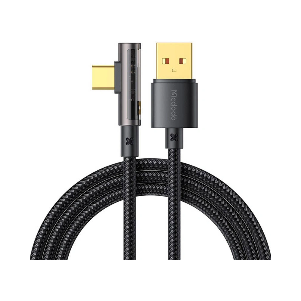 Hurtownia GSM - Kabel kątový Mcdodo Prism CA-3381 USB-A/USB-C 6A, 1.8m (černý) - MDD98 - {ean13} - Hurt
