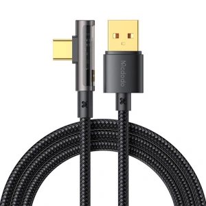 Hurtownia GSM - Kabel kątový Mcdodo Prism CA-3380 USB-A/USB-C 6A, 1.2m (černý) - MDD99 - {ean13} - Hurt