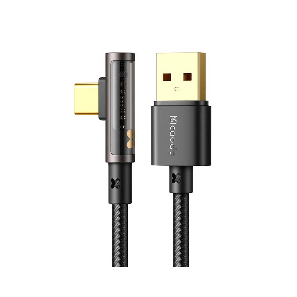 Hurtownia GSM - Kabel kątový Mcdodo Prism CA-3380 USB-A/USB-C 6A, 1.2m (černý) - MDD99 - {ean13} - Hurt