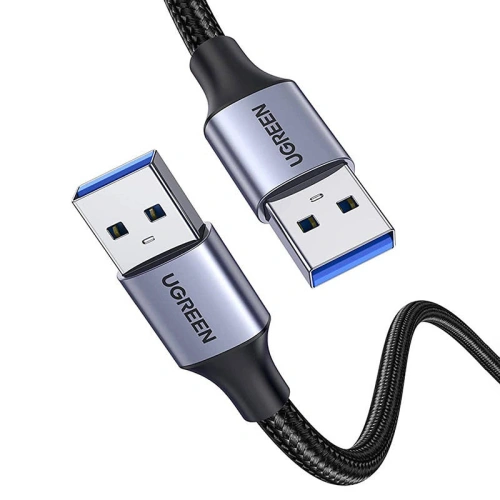Kabel UGREEN USB-A/USB-A USB 3.0 2A, 0,5m (czarny)