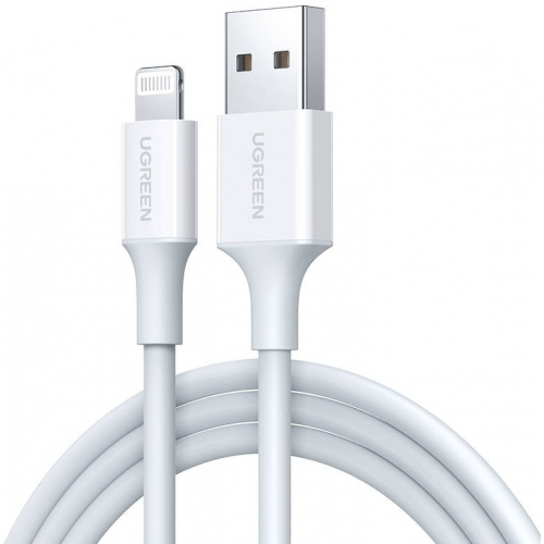 Ugreen Distributor - 6957303883158 - UGR1457 - UGREEN US155 USB-A/Lightning Cable 2.4A, 1.5m (white) - B2B homescreen