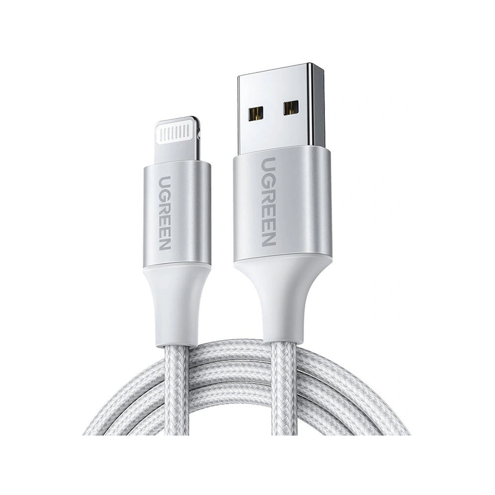 Hurtownia GSM - UGREEN US199 USB-A/Lightning 2.4A kábel, 1.5m (ezüst) - UGR1458 - {ean13} - Hurt