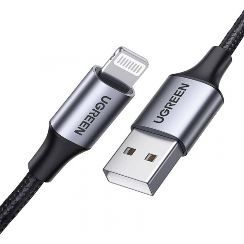 Hurtownia Ugreen - 6957303861576 - UGR1460 - Kabel UGREEN US199 USB-A/Lightning 2.4A 1.5m (czarny) - B2B homescreen