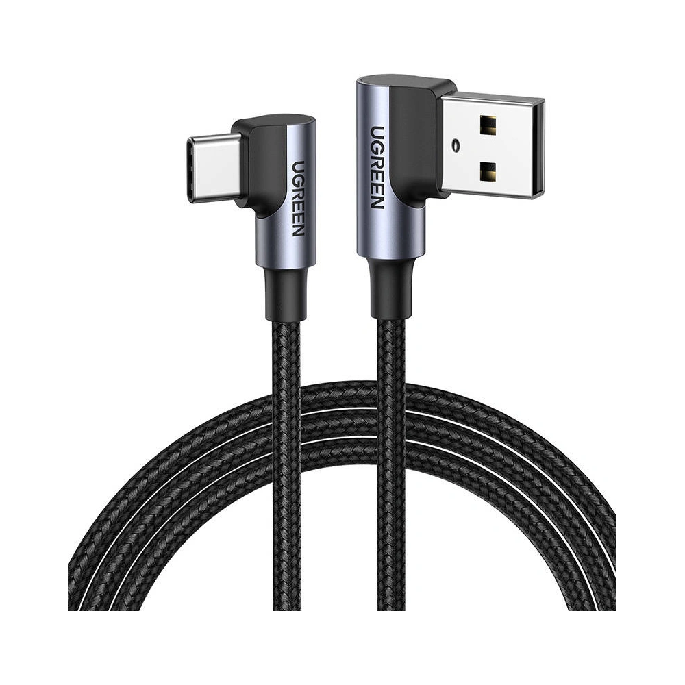 Hurtownia GSM - Cablu unghiular UGREEN US176 USB-C/USB-A 3A, 3m (negru) - UGR1467 - {ean13} - Hurt