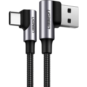 Hurtownia GSM - Cablu unghiular UGREEN US176 USB-C/USB-A 3A, 3m (negru) - UGR1467 - {ean13} - Hurt
